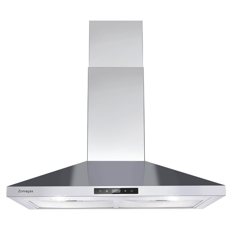Zomagas 30" 450 CFM Convertible Wall Mount Range Hood in Stainless